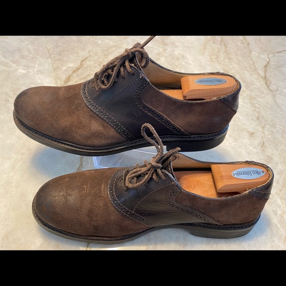 FRYE Men’s Oxford Saddle BROWN 13 D - Picture 10 of 11